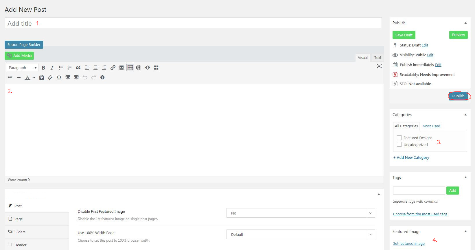 Creating a Post