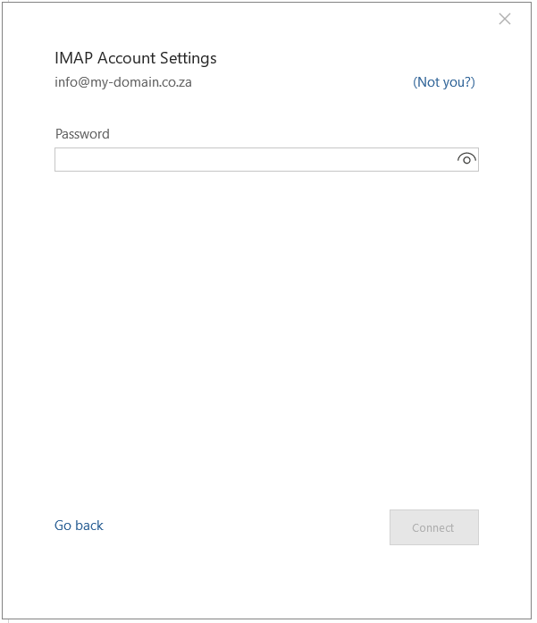 Email Setup Outlook 2016