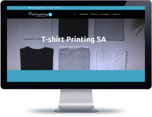 T-shirt printing website design south africa